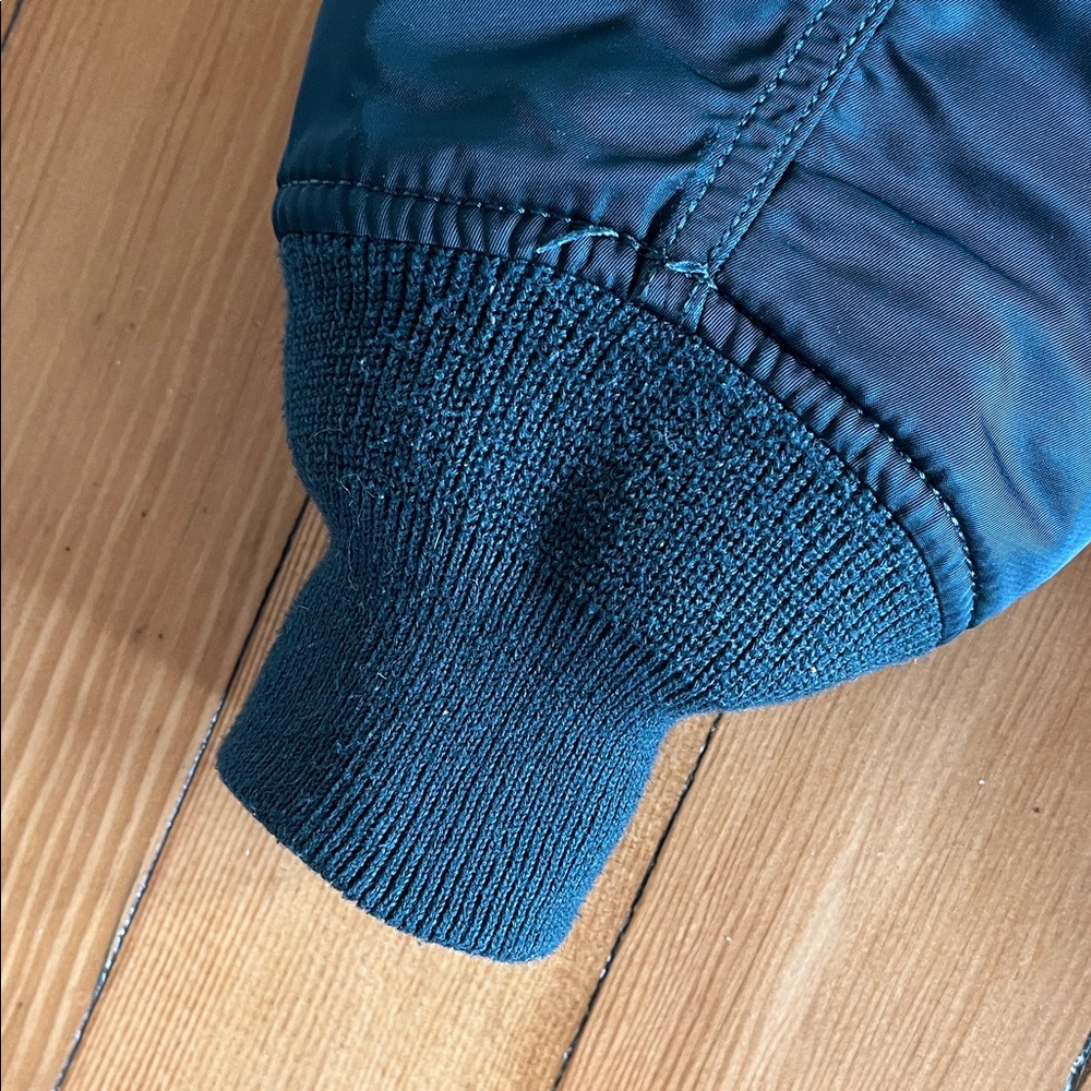 Alpha Industries Flying Man’s N-2B dark teal Fur-Trimmed Hooded Jacket - Picture 4 of 16